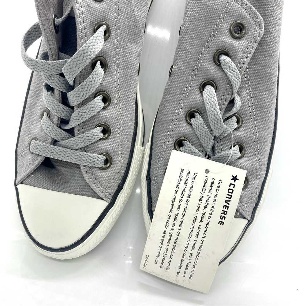 𝅺converse Men’s Gray Lace Up Sneakers - Picture 4 of 7